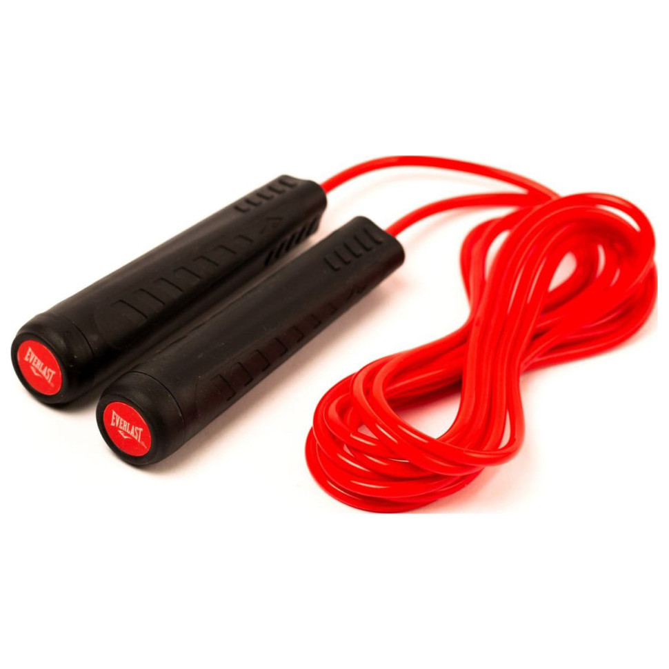 Скакалка ADJUSTABLE WEIGHTED JUMP ROPE Everlast P00002708 чорний/червоний 335 см