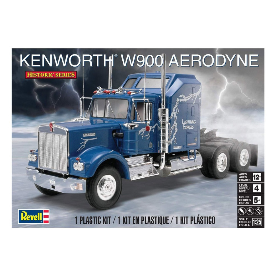 Збірна модель-копія Вантажний тягач Kenworth W900 Revell RVL-11507 рівень 4, 1:25