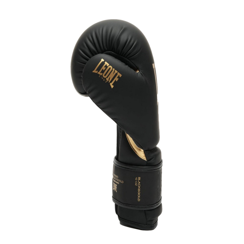 Боксерские перчатки GN059D Leone GN059D_Bl/Gold_16oz 16 унций (капа в комплекте)