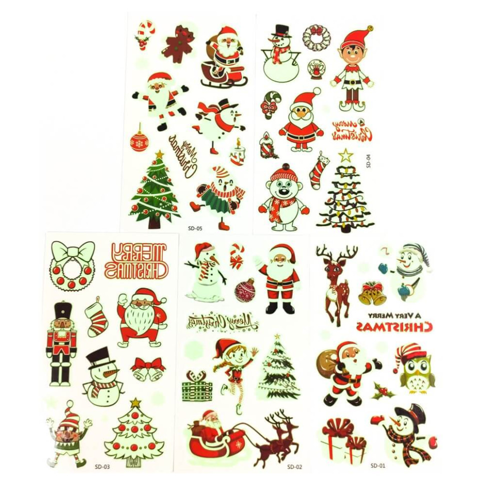 Набір дитячих тимчасових тату «Різдво №1» Fresh Tattoo kids-tatto-set5-christmass-01