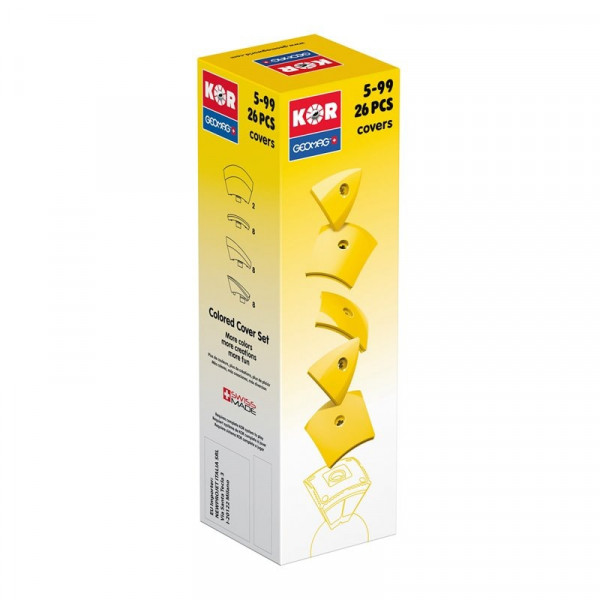 Geomag KOR Cover Yellow | Магнітний конструктор Геомаг Кор жовтий PF.800.575.00