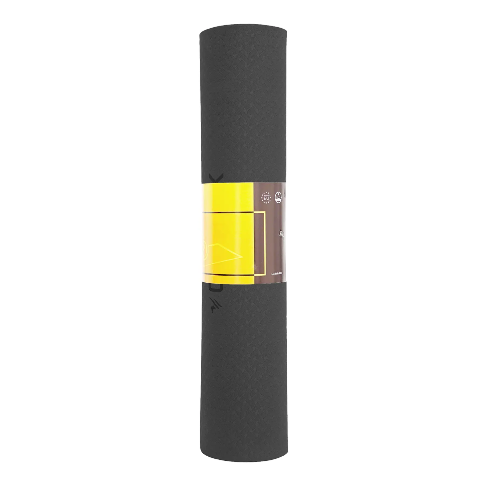 Килимок для йоги TPE Cornix XR-0350 чорний 183 x 61 x 0.6 см