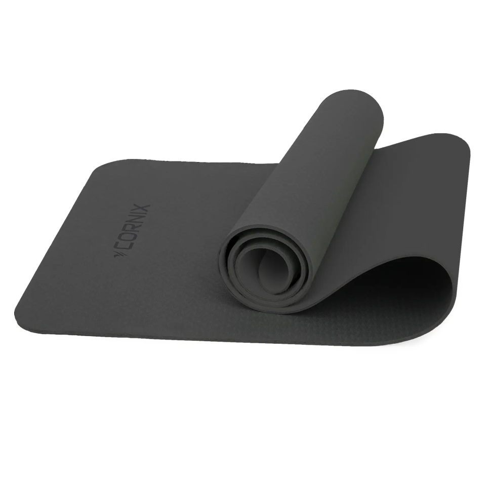 Килимок для йоги TPE Cornix XR-0350 чорний 183 x 61 x 0.6 см