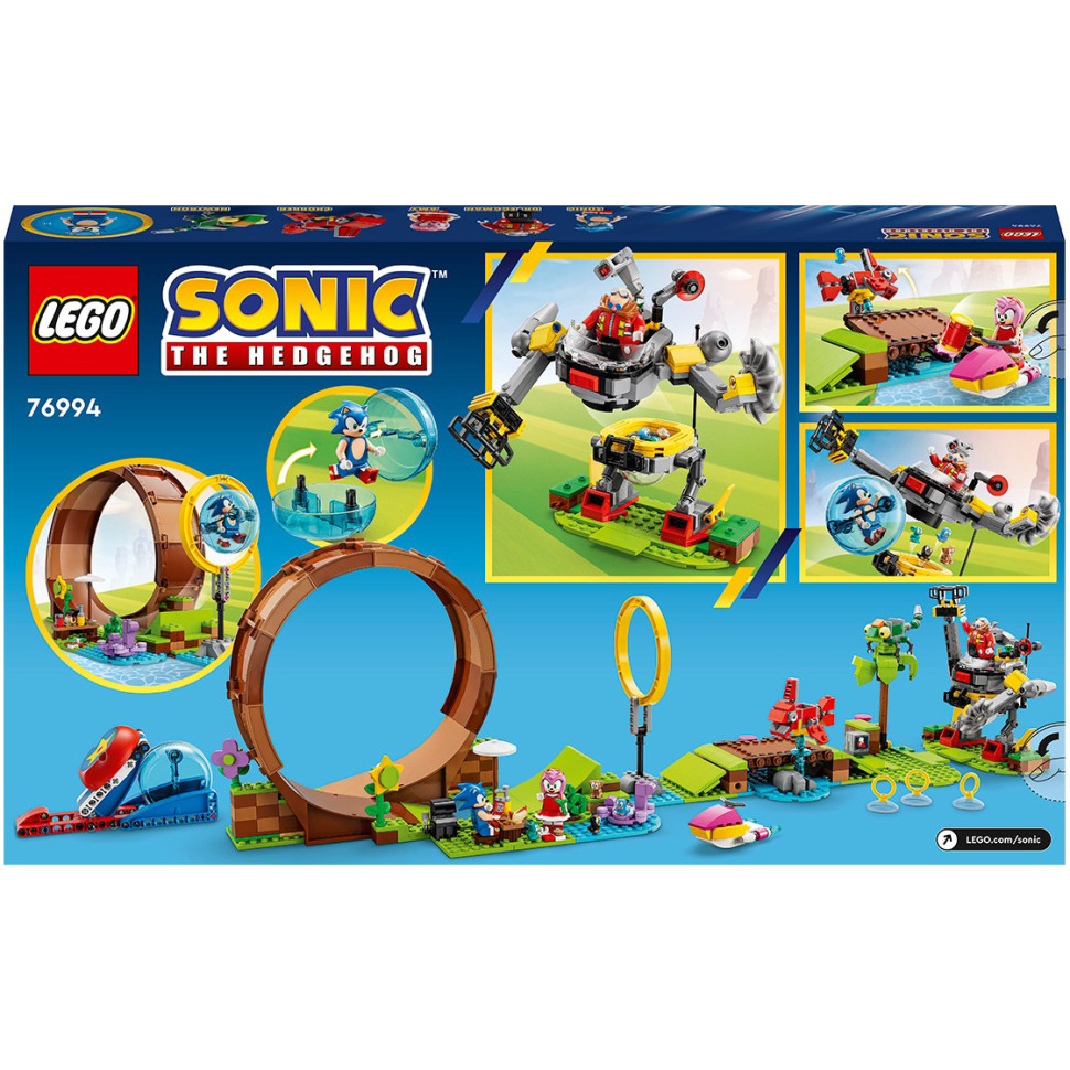 Конструктор LEGO Sonic the Hedgehog Змагання петлі Соніка на зеленому пагорбі 76994, 802 деталі 