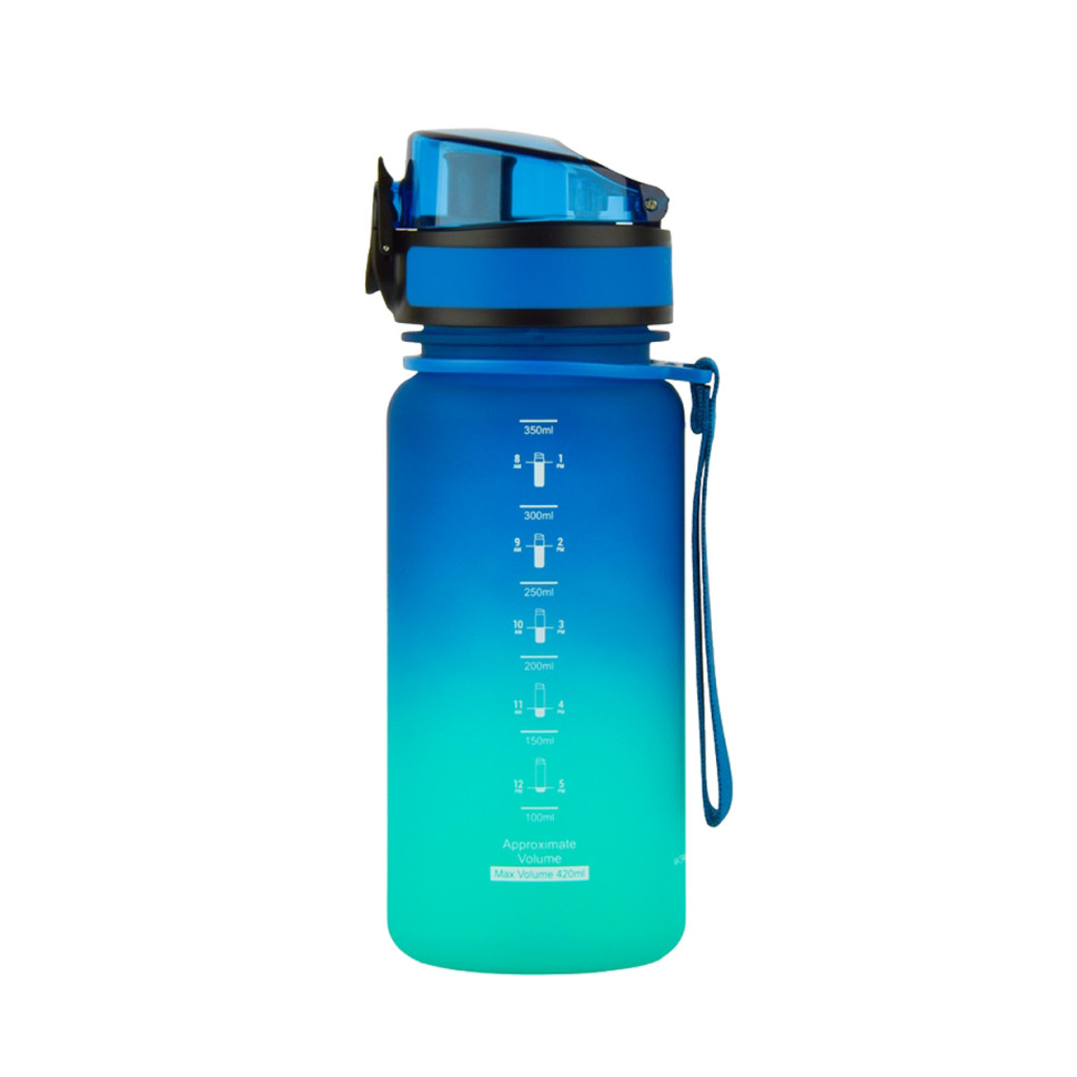 Бутылка для воды UZSPACE 3034(Blue-Green) 350 мл сине-зеленая