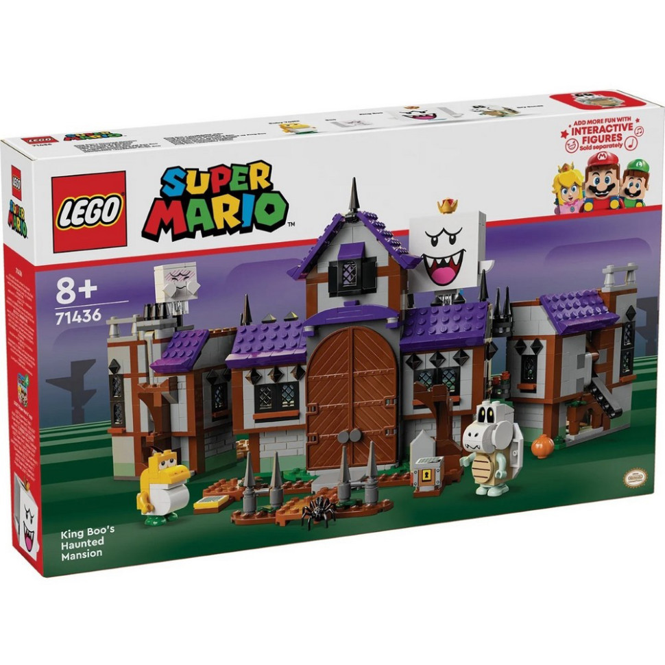 Конструктор Super Mario Усадьба с призраками Бу-короля LEGO 71436, 932 детали