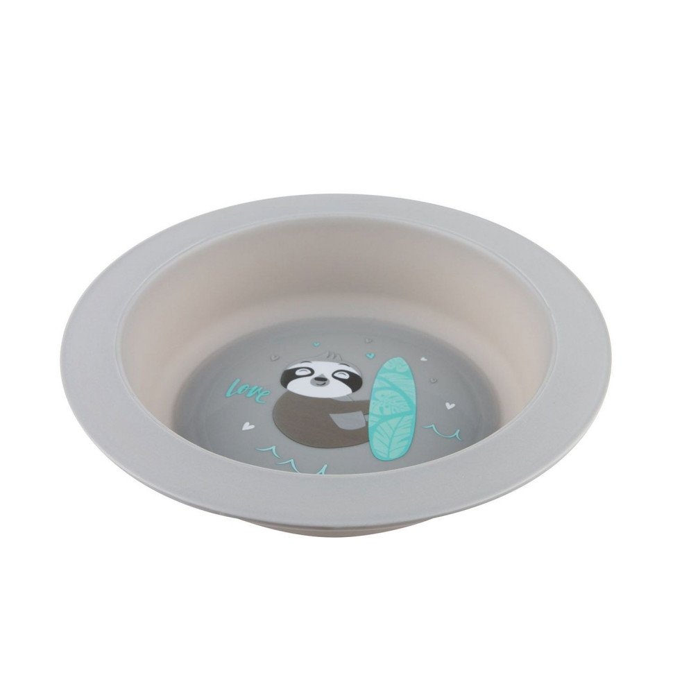 Детский набор посуды из 2х элементов Exotic animals Canpol babies 56/523_grey серый