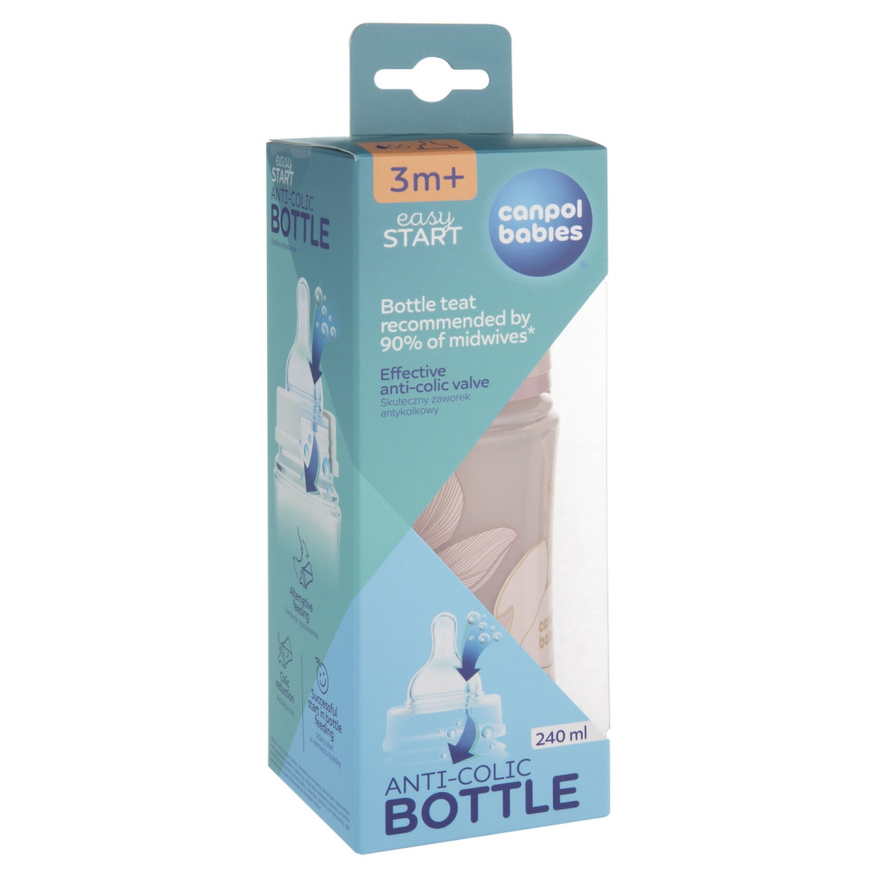 Бутылочка антиколиковая с широким отверстием Easystart Gold Canpol babies 35/240_pin 240 мл