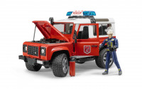 Джип Пожежний Land Rover Defender, (+ фігурка пожежника) М1: 16 02 596