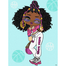 Картина по номерам "L.O.L. Surprise! Tweens Hoops Cutie" Идейка KHO6285, 30х40 см