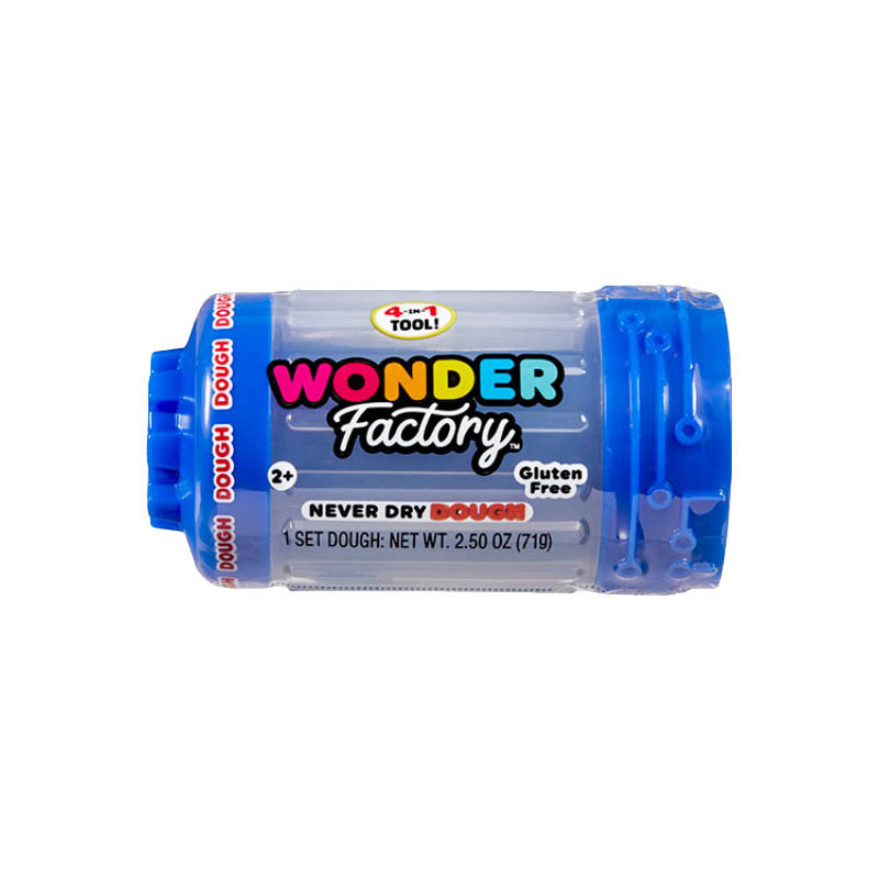 Незастывающая масса для лепки в банке Wonder Factory 595120(Blue) 5x5x8 см