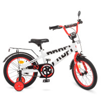 Велосипед детский PROF1 18д. T18172 Flash, бело-красный