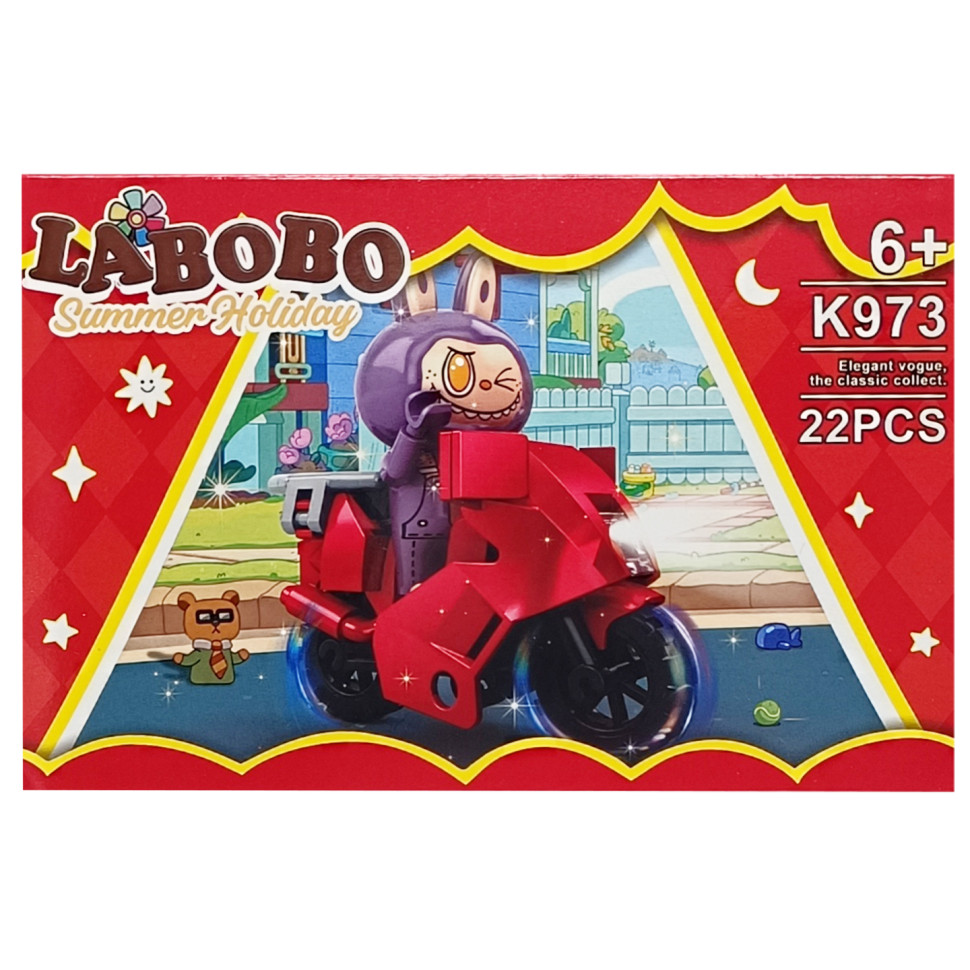Детский конструктор Summer holiday LABUBU Bambi K973A-3, 22 детали