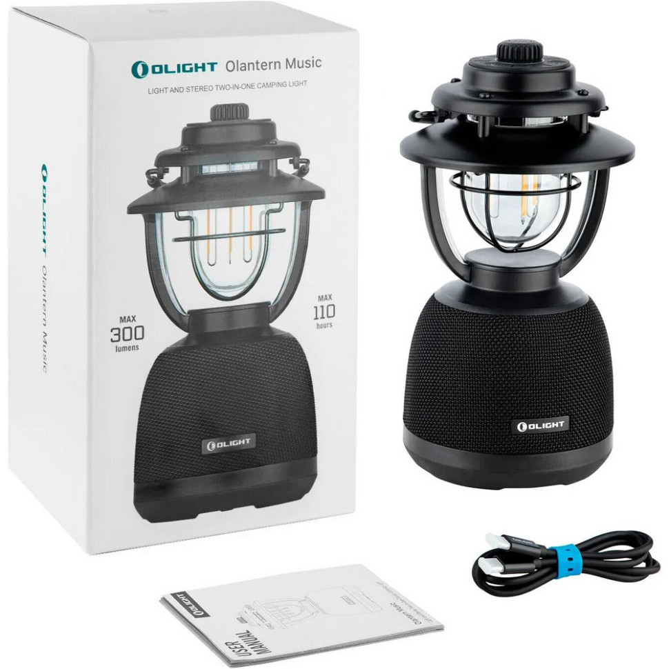 Фонарь Olantern Music Olight 0.0009.0032 black 300 люмен