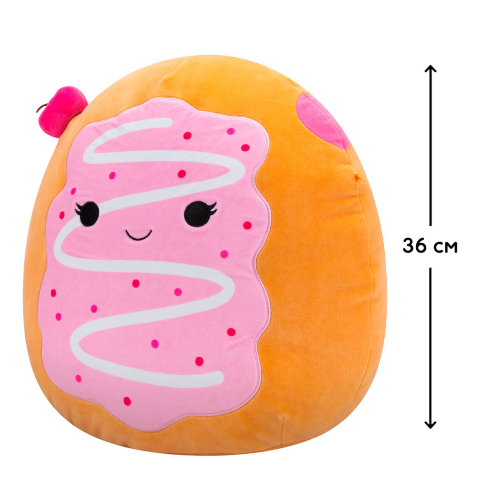 Мягкая игрушка Вишневый пончик Перл Squishmallows SQCR06742, 36 см