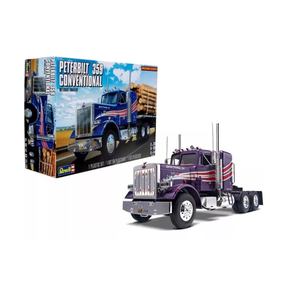 Сборная модель-копия Грузовой тягач Peterbilt 359 Revell RVL-11506 уровень 4, 1:25