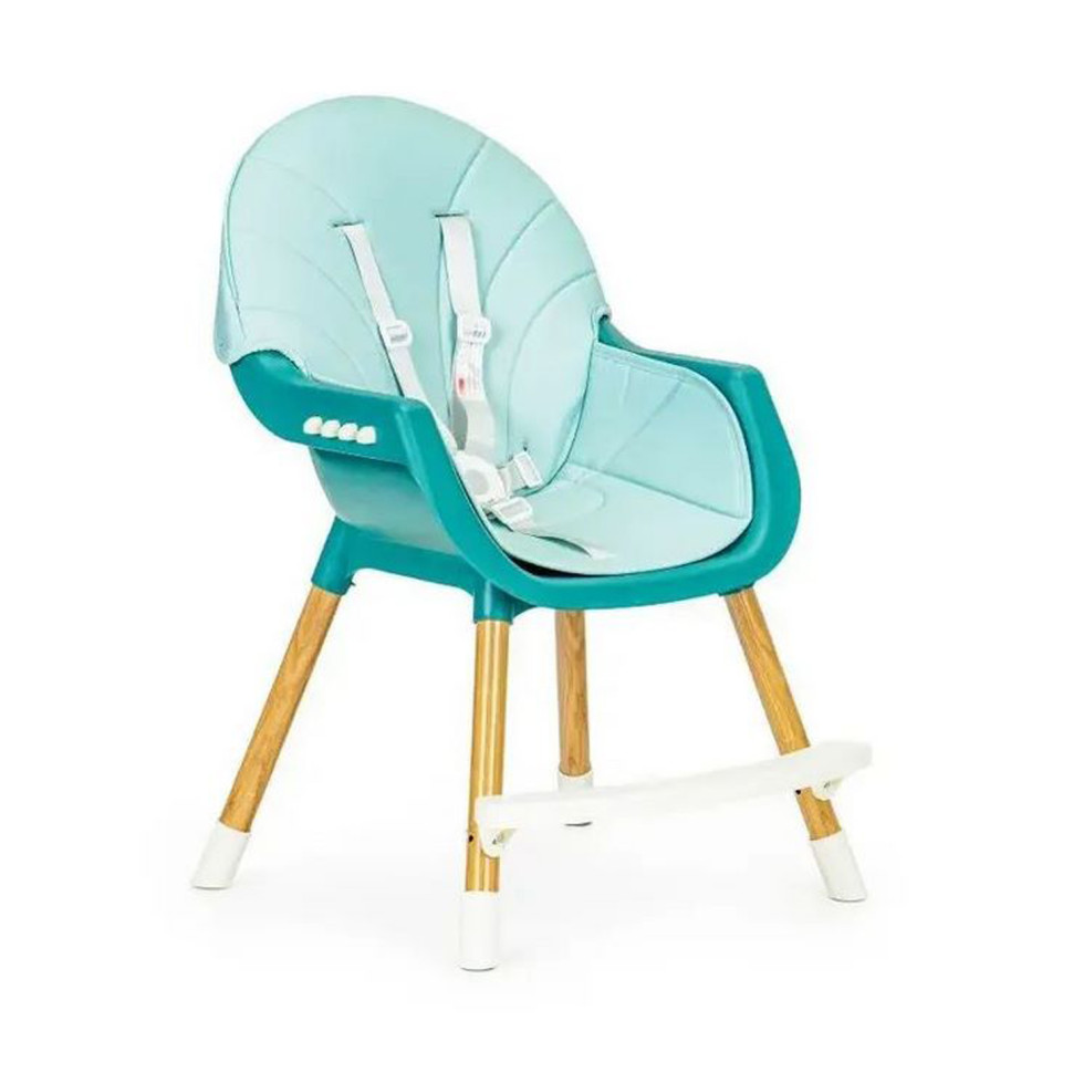 Cтільчик для годування 2 в 1 SMART Ecotoys HA-004 BLUE 5-точкові ремені безпеки