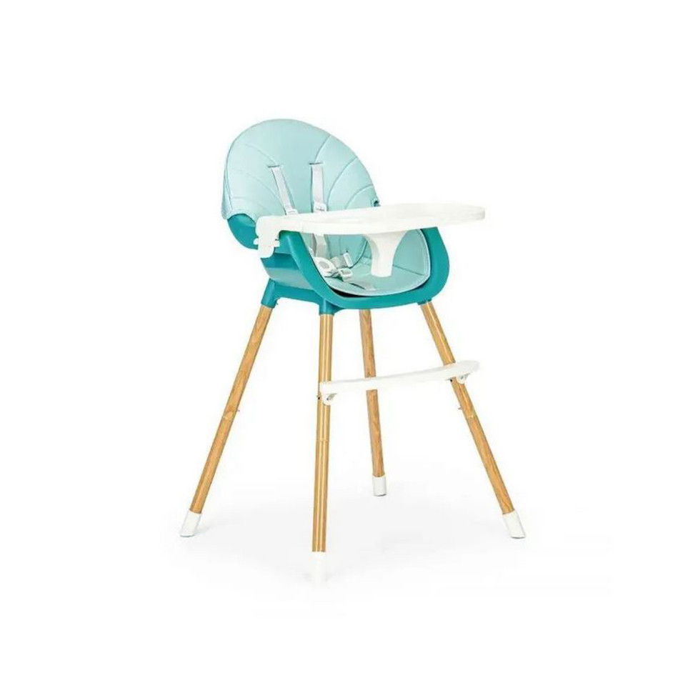 Cтільчик для годування 2 в 1 SMART Ecotoys HA-004 BLUE 5-точкові ремені безпеки