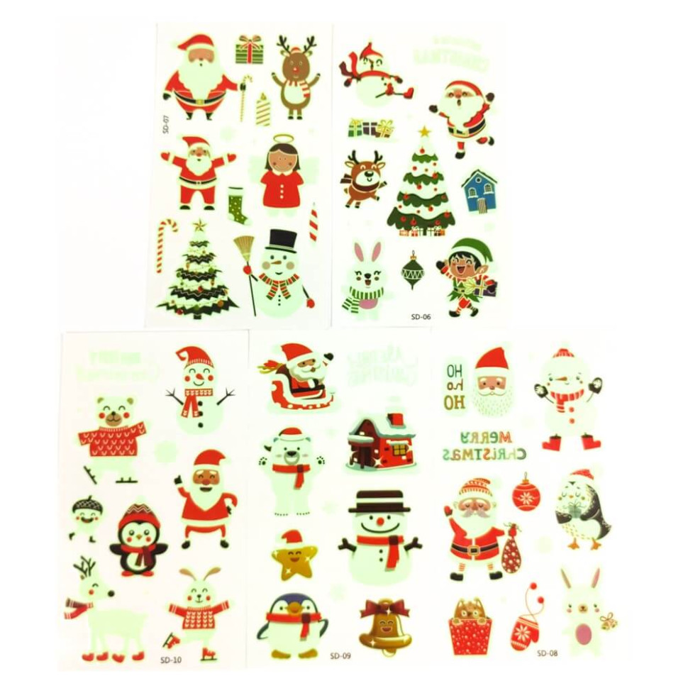 Набір дитячих тимчасових тату «Різдво №2» Fresh Tattoo kids-tatto-set5-christmass-02