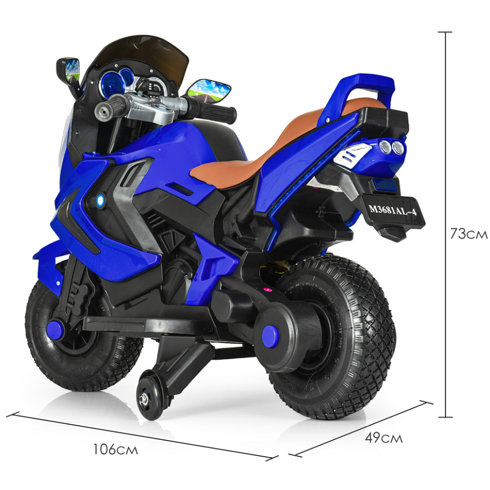 Дитячий електромобіль Мотоцикл Bambi Racer M 3681AL-4 до 60 кг