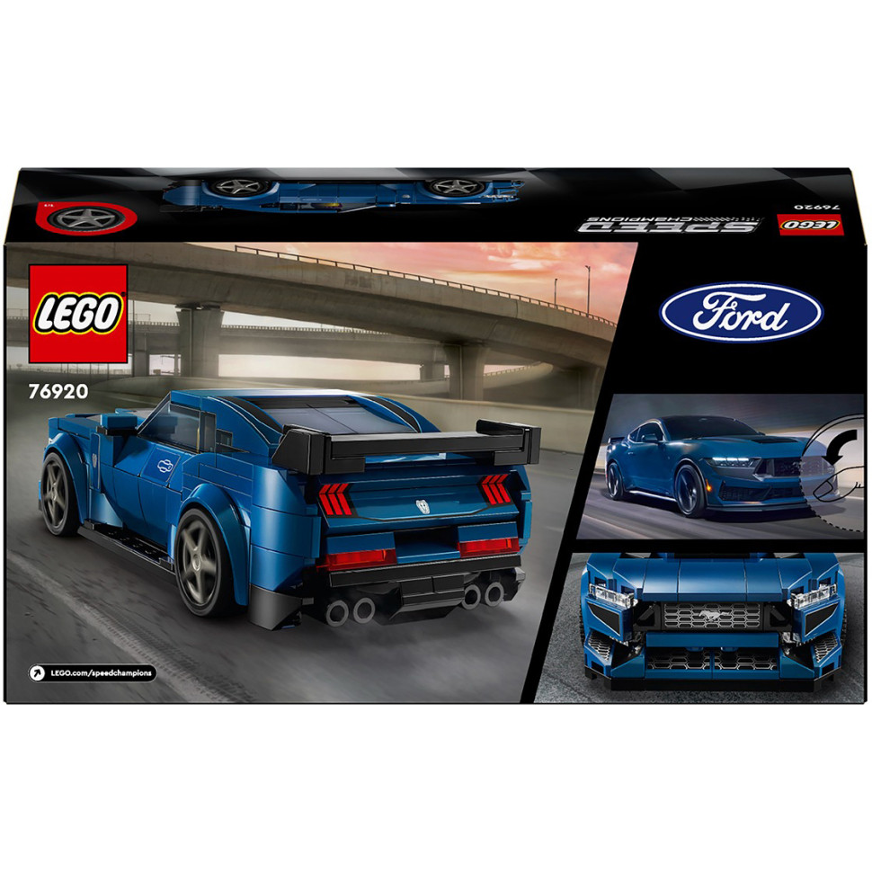 Конструктор LEGO Speed Champions Спортивный автомобиль Ford Mustang Dark Horse 76920, 344 детали