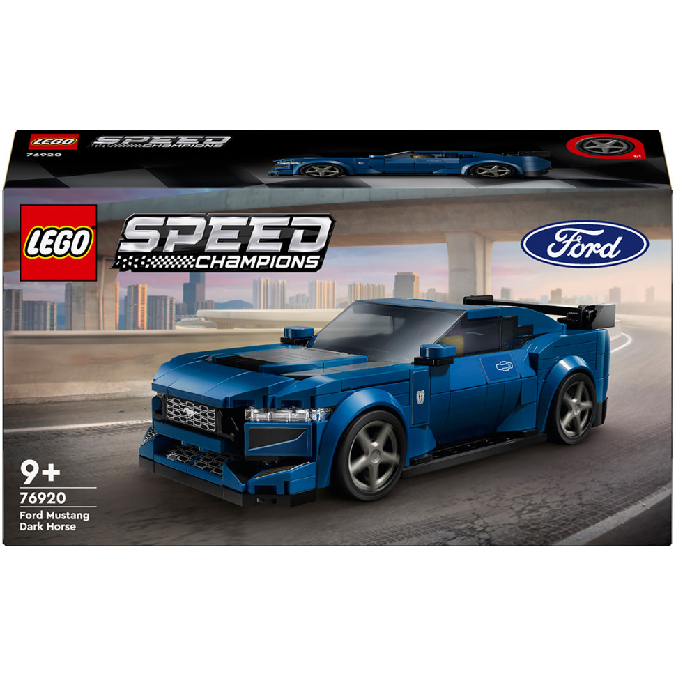 Конструктор LEGO Speed Champions Спортивный автомобиль Ford Mustang Dark Horse 76920, 344 детали