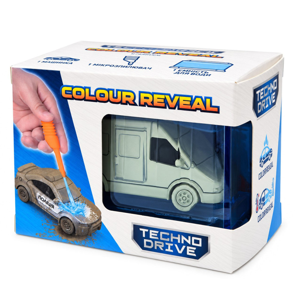 Ігровий набір Colour Reveal Міні-модель Зміни Колір TechnoDrive SK-S13KS-1 пластиковий бокс, піпетка