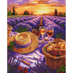 Картина по номерам "Пурпурный горизонт" Идейка KHO6363, 40х50 см