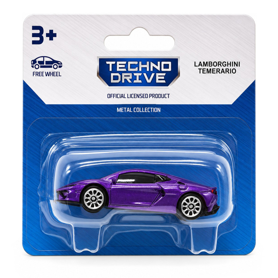 Дитяча мінімодель Lamborghini Temerario TechnoDrive 250438US2-17 серії Street Racers S3