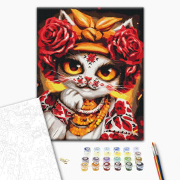 Картина по номерам "Кошка Роза" © Марианна Пащук Brushme BS53351, 40х50 см
