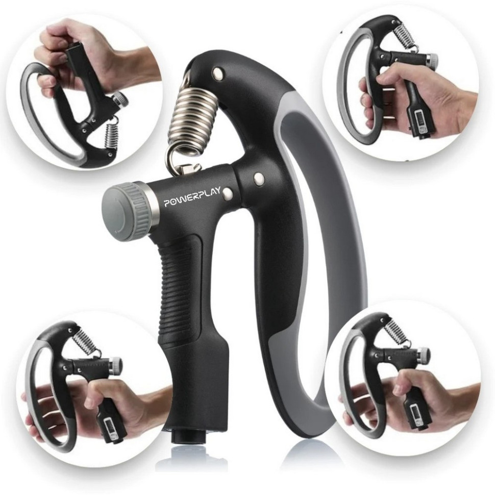 Еспандер кистьовий з регульованим навантаженням PP-4403 PowerPlay PP_4403_Black 10-100 кг