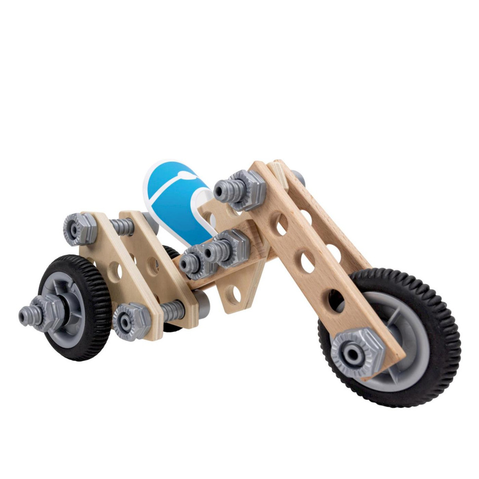 Конструктор на болтах Мотоцикл Hape E3037, 34 деталі