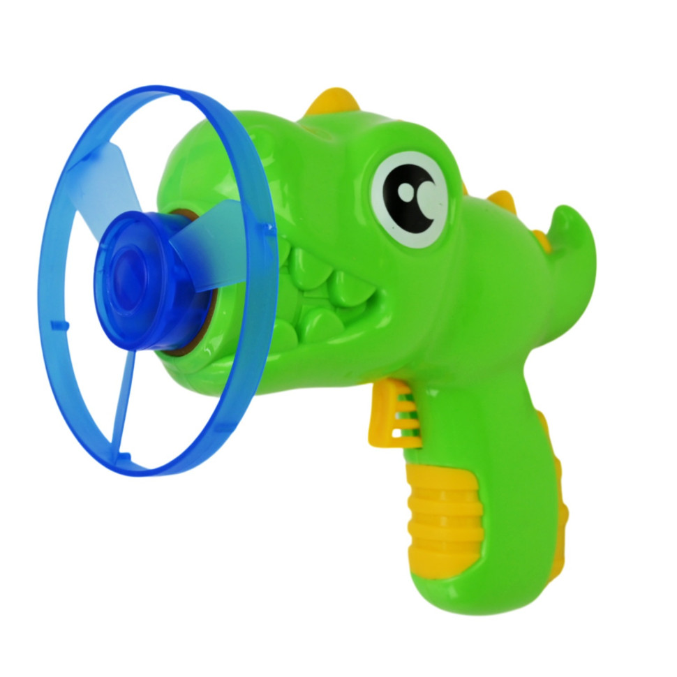 Детский пистолет запускалка Динозаврик Bambi HM-03(Green) 4 диска