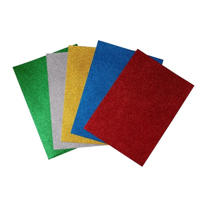 Набір фоамірану з глітером для рукоділля Bambi FMRN10, 30х20 см, 10 шт в упаковці