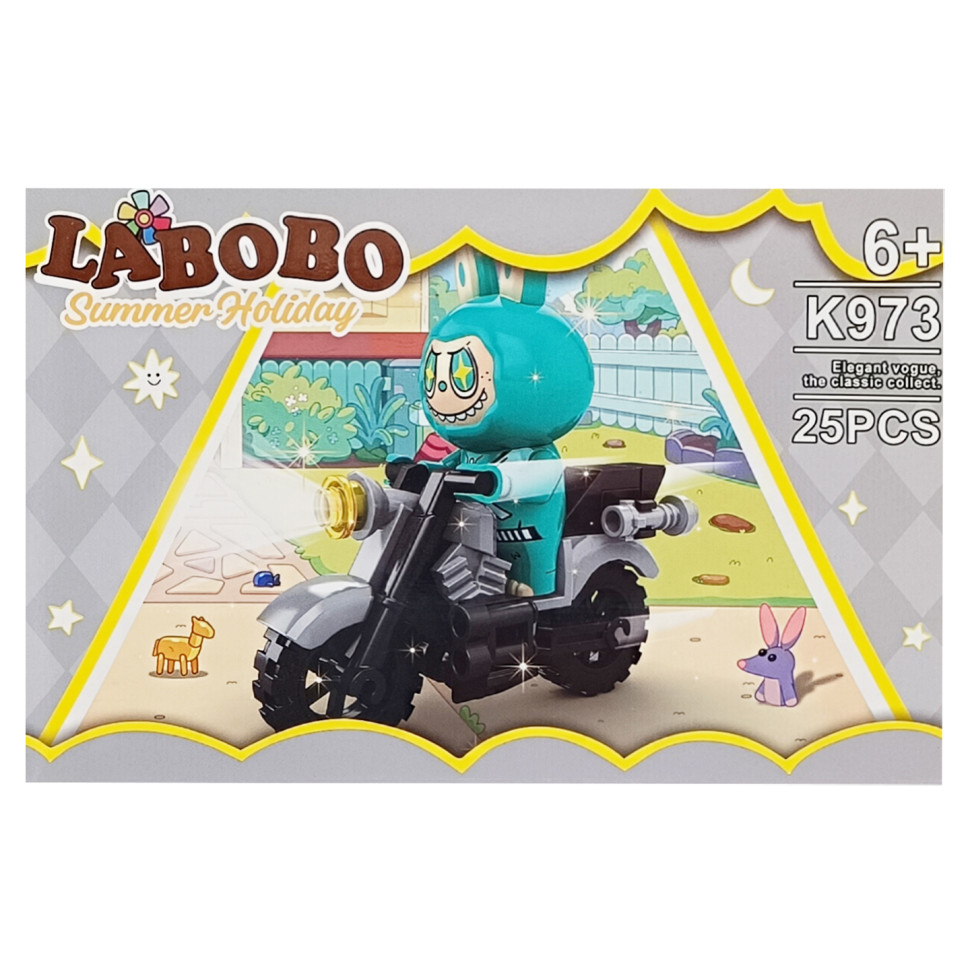 Детский конструктор Summer holiday LABUBU Bambi K973A-4, 25 деталей