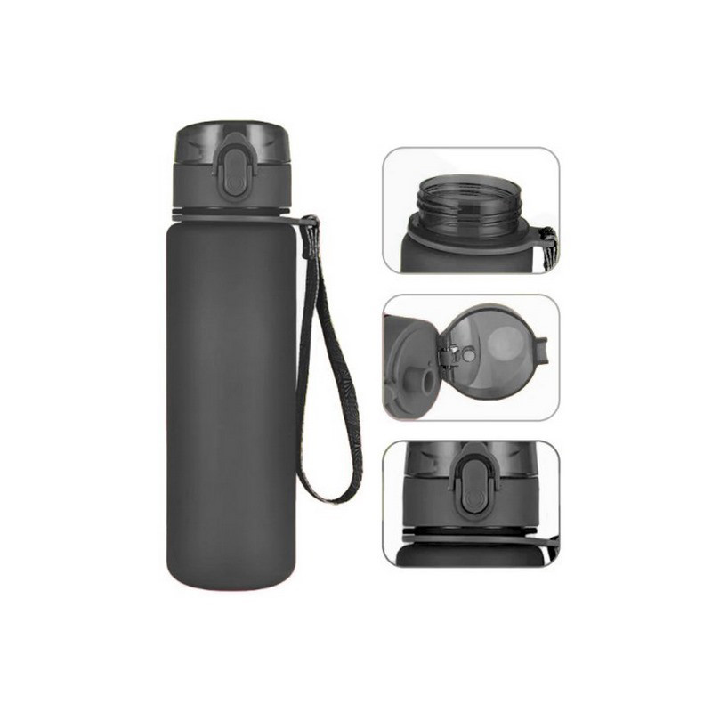 Спортивная бутылка для воды AquaFlow EasyFit EF-7004-BK 800 мл, черная