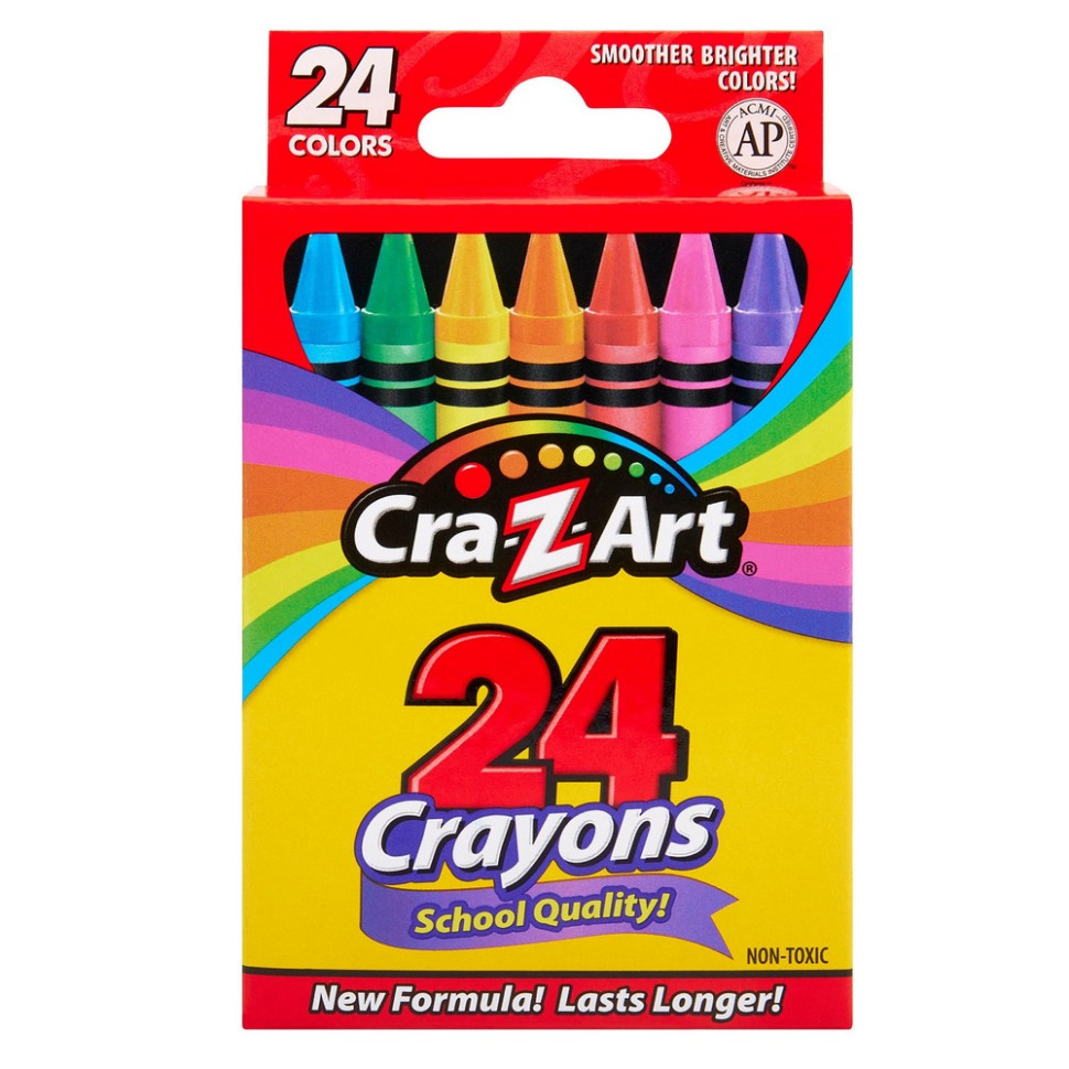 Набір воскових кольорових олівців Cra-Z-Art 10201CRA 24 штуки