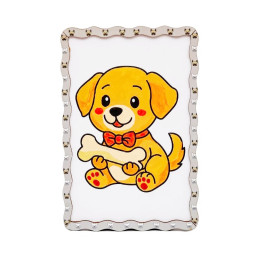 Детский набор для росписи по дереву "Песик" PuzzleOK Puz-22979 формат А5