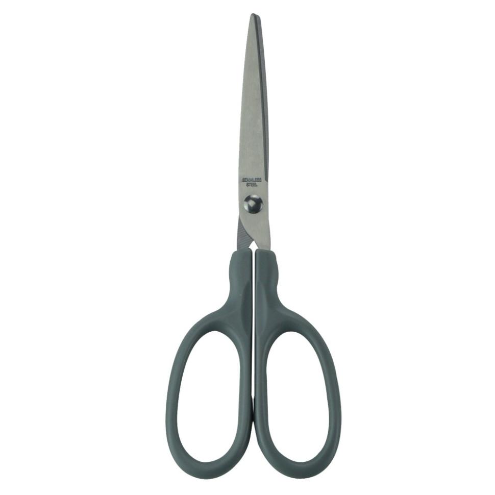 Ножницы офисные Jobmax BUROMAX BM.4523 симметричные, 170 мм, серый