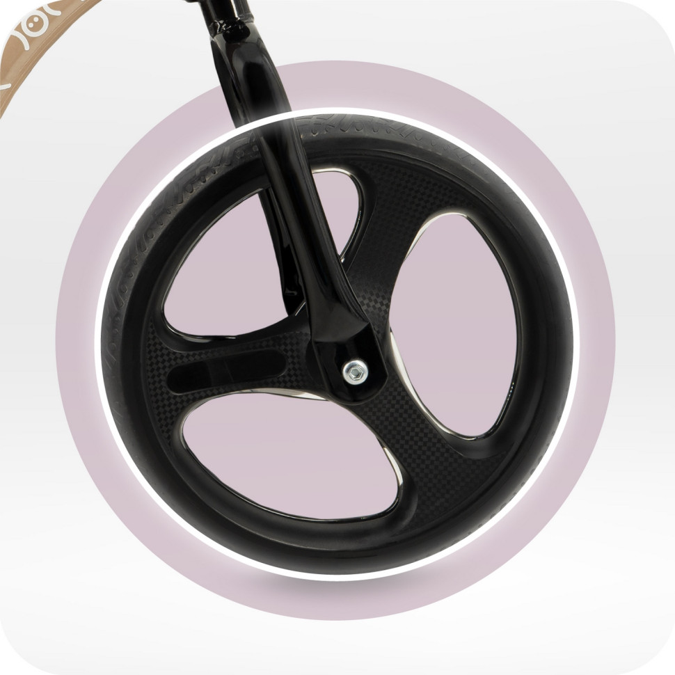 Детский беговел-велосипед ISOKA MoMi ROBI00076 с LED подсветкой, beige