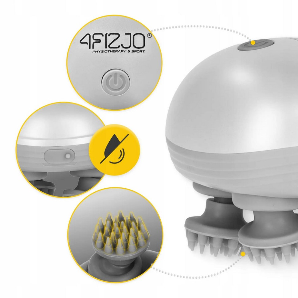 Електричний масажер для голови Smart Head Massager 4FIZJO 4FJ0619 White