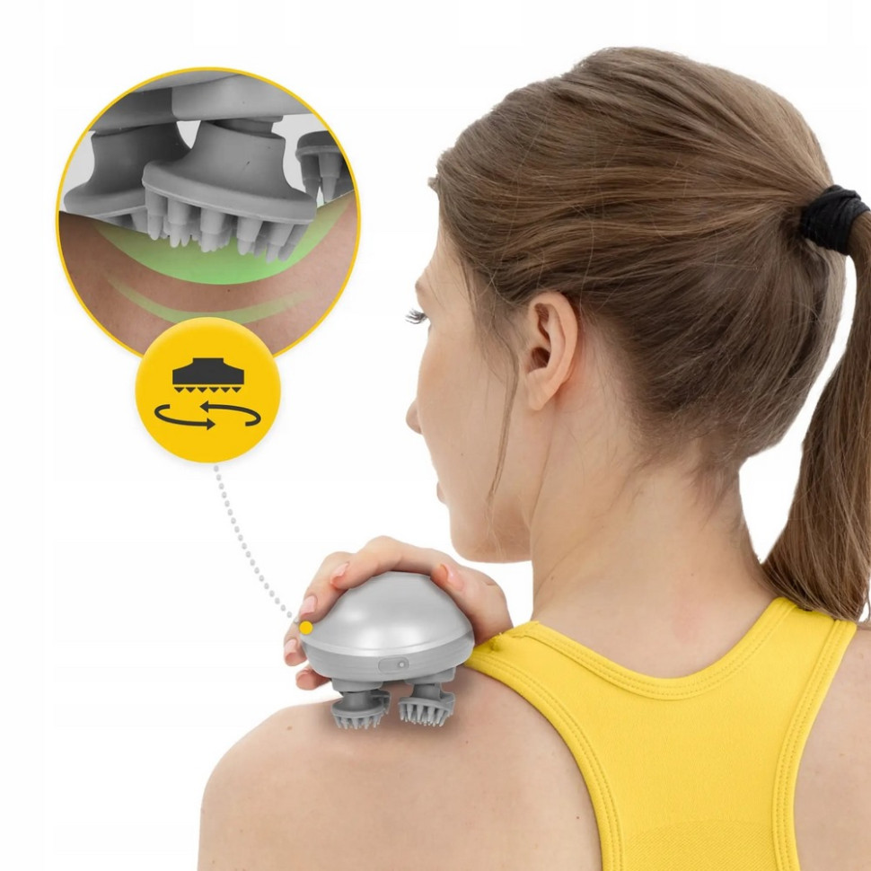 Електричний масажер для голови Smart Head Massager 4FIZJO 4FJ0619 White