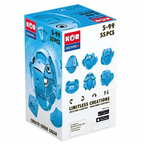 Конструктор магнитный Geomag KOR Pantone Blue | Магнитный конструктор Геомаг Кор голубой PF.800.673.00