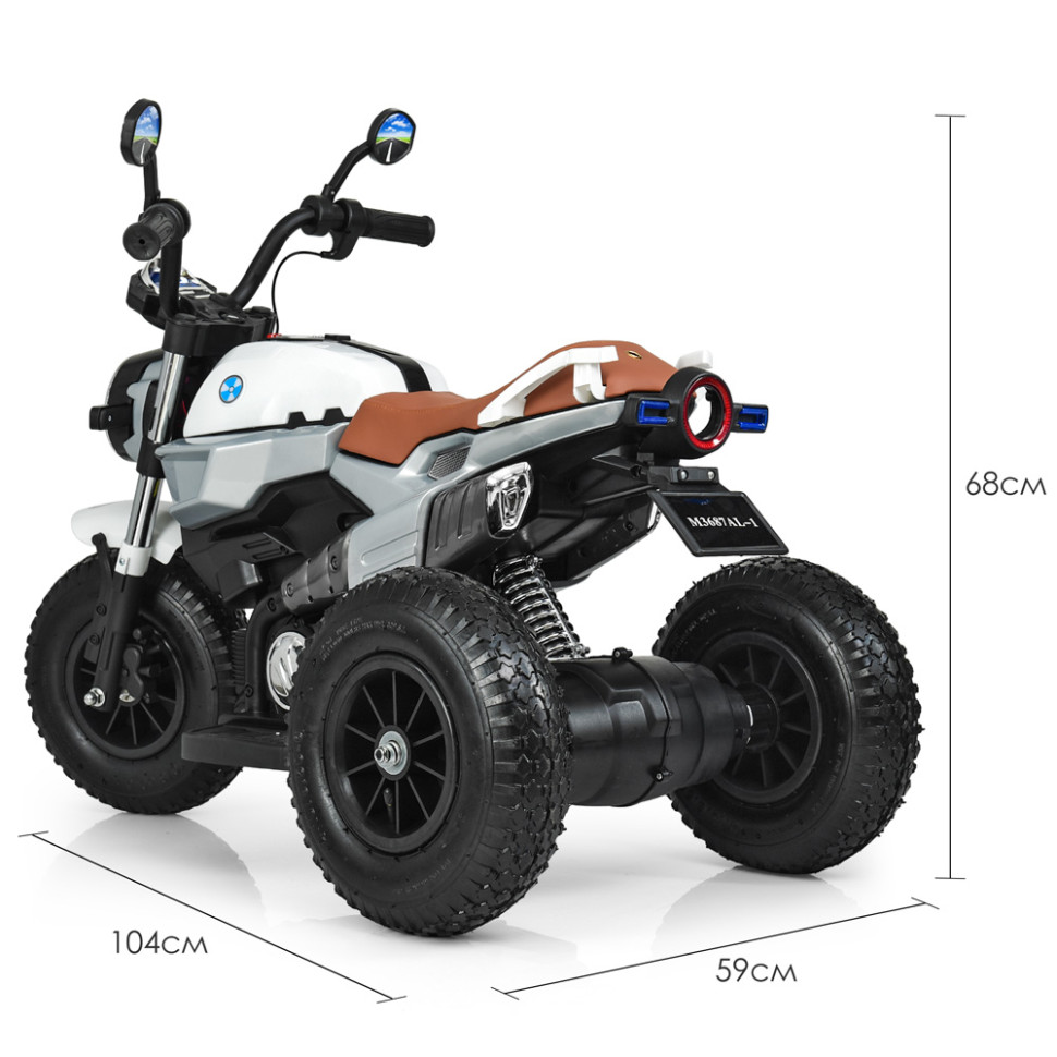Детский электромобиль Мотоцикл Bambi Racer M 3687AL-1 до 60 кг