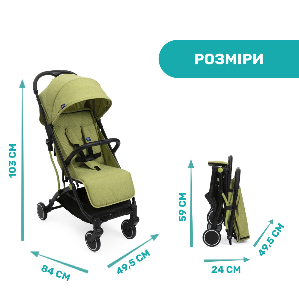 Прогулянкова коляска Trolleyme Stroller Chicco 79865.55 до 15 кг