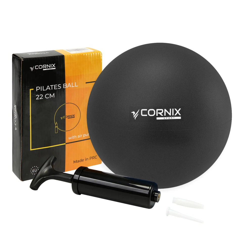 Мяч для йоги MiniGYMball Cornix XR-0371 22 см черный