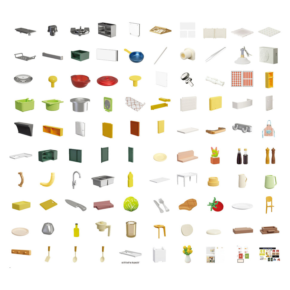 Конструктор-румбокс Кухня Mini House 8005-MH серії