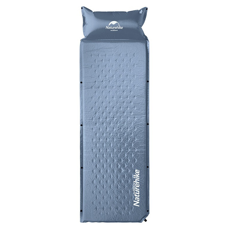 Коврик самонадувающийся с подушкой NH15Q002-D Naturehike 6927595782583, 25мм, голубой