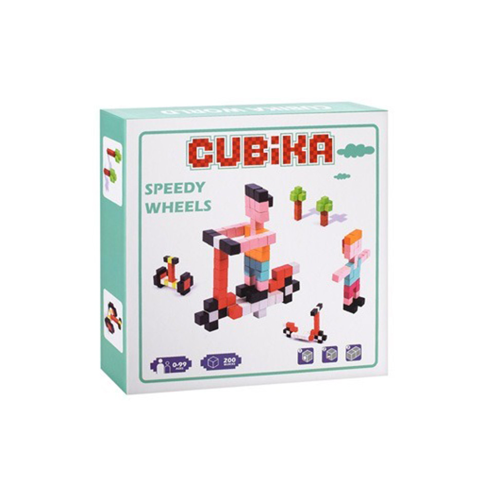 Дерев'яна іграшка Мозаїка Bambi MD 1776(Turquoise) кубики, наклейки, 200 деталей