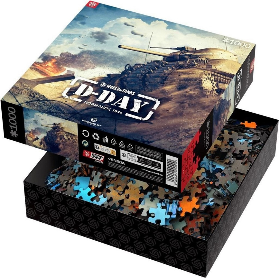 Пазл класичний World of Tanks D-DAY GoodLoot 5908305247524, 1000 елементів